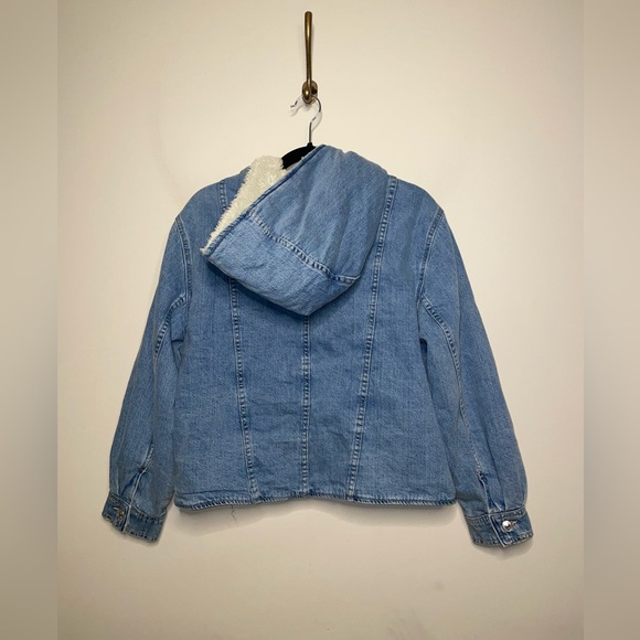 Free People We The Free Asher Cozy Denim Jacket - Picture 7 of 8